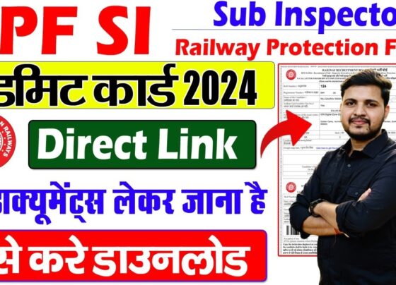 RRB RPF SI Admit Card 2024: Step-by-Step Guide to Download December 12 Hall Tickets